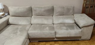 Sofá Charlotte 3 plazas extraíble beige
