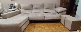 Sofá Charlotte 3 plazas extraíble beige