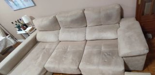 Sofá Charlotte 3 plazas extraíble beige