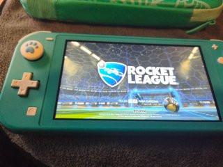 Nintendo Switch Lite Verde con funda Animal Crossi