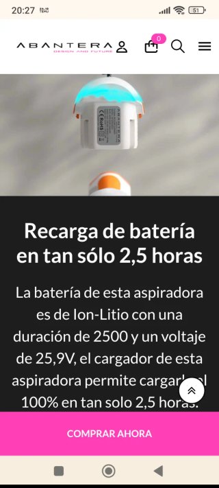 Aspirador Abantera 25KPA. Acepto Oferta razonable.