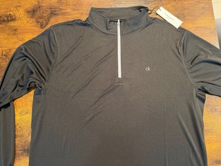 Sudadera Calvin Klein Golf Negra 1/4 Zip