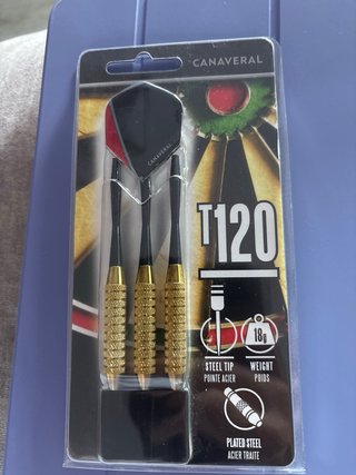 3 Dardos Canaveral Punta de Acero T120