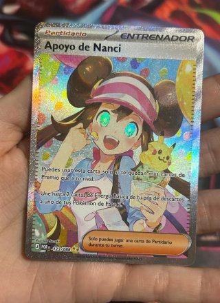 Carta Pokémon Apoyo de Nanci Entrenador
