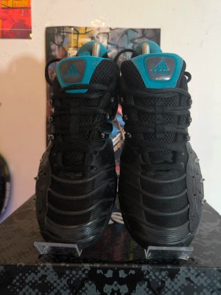 Zapatillas Adidas Barricade Negras y Turquesa