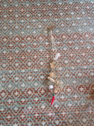 Lote 3 collares dorados con abalorios