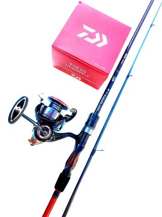 Equipo Pesca Spinnig Daiwa Fuego, Caña y Carrete