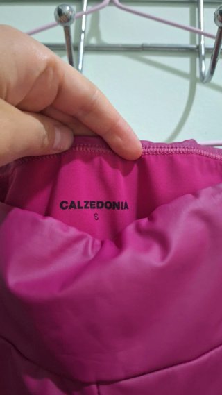 Leggings efecto piel fucsia Calzedonia
