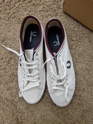Bambas Fred Perry Blancas y Granates