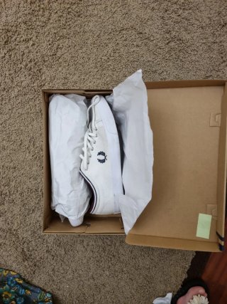 Bambas Fred Perry Blancas y Granates