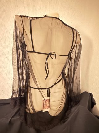 Lencería Sexy Encaje Negro Talla Única