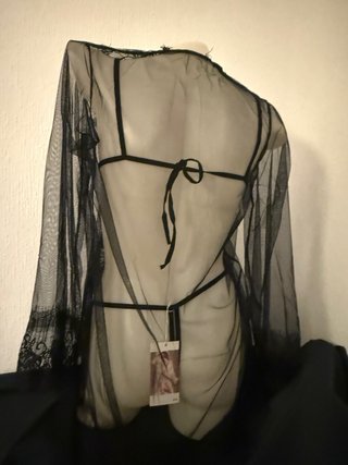 Lencería Sexy Encaje Negro Talla Única