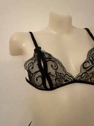 Lencería Sexy Encaje Negro Talla Única