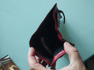 Monedero de piel mujer rojo
