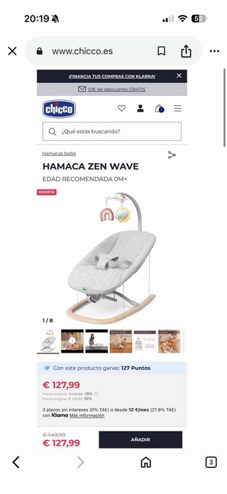 Hamaca Chicco Zen Wave