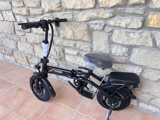 Bicicleta Eléctrica Plegable Negra 400W
