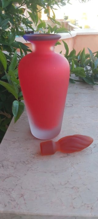 Bottiglia Murano Vintage MCM Vetro Smerigliato