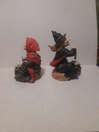2 Figuras Halloween Brujas Caldero