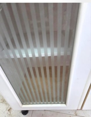 Mueble auxiliar cocina blanco y madera