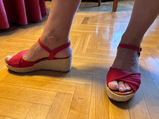 Sandalias MaryPaz esparteras Rojas Talla 38