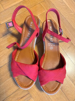 Sandalias MaryPaz esparteras Rojas Talla 38