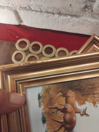 Quadri vintage cervi e cane