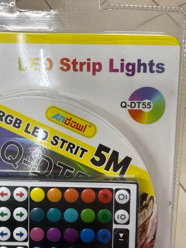Luci LED Andowl RGB 5M con Telecomando