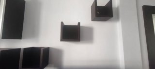 Aparador salón madera y metal