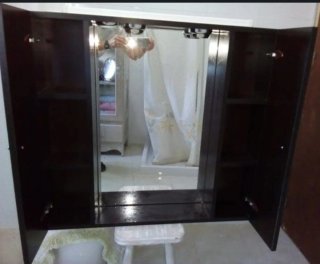 Mueble de baño Teka con espejo, 2 focos y 2 puerta