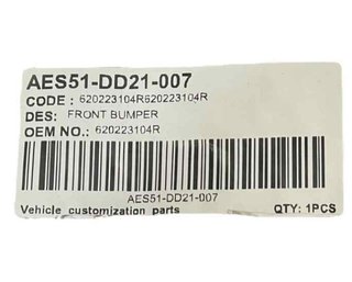 Paragolpes del dacia 620223104r sandero iii 117580