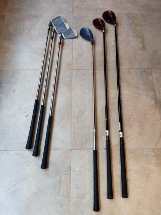 Palos de golf junior Longridge con bolsa