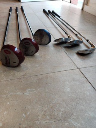 Palos de golf junior Longridge con bolsa