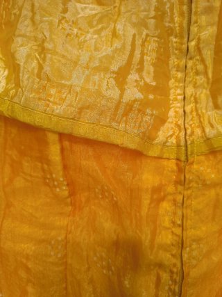Vestido fiesta palabra de honor naranja