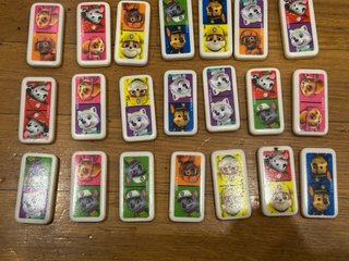 Gioco Domino Paw Patrol in Scatola di Metallo
