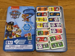 Gioco Domino Paw Patrol in Scatola di Metallo