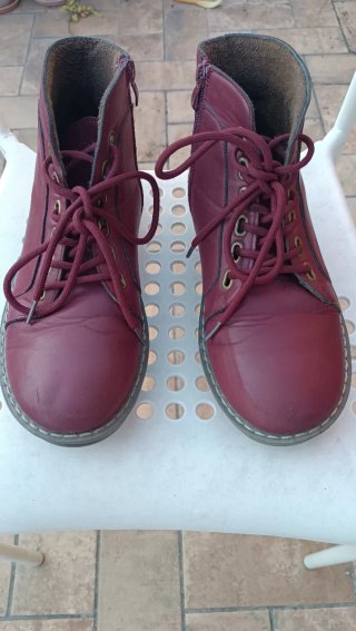 Botines rojos mujer