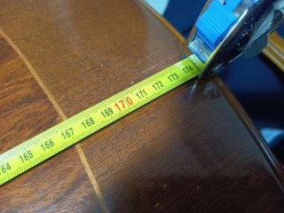Comedor 4x2.36m con mesa 1.7m + 2 alargues y 6 sil