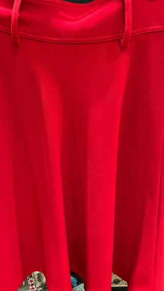 exclusiva Falda Evase Roja Carolina Herrera-nueva
