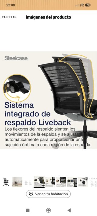 Silla STEELCASE Think ergonómica