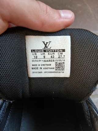 Scarpe Louis Vuitton Trainer Nere e bianche taglia