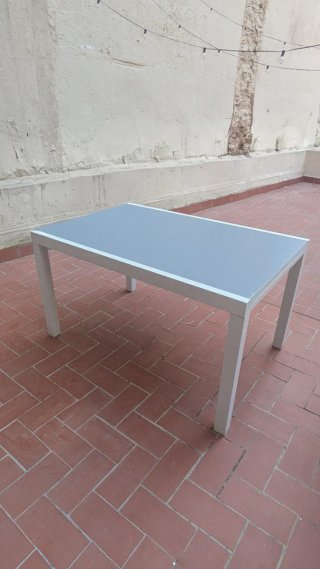 Mesa extensible y 4 Sillas Terraza Exterior