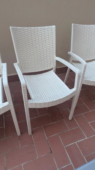 Mesa extensible y 4 Sillas Terraza Exterior