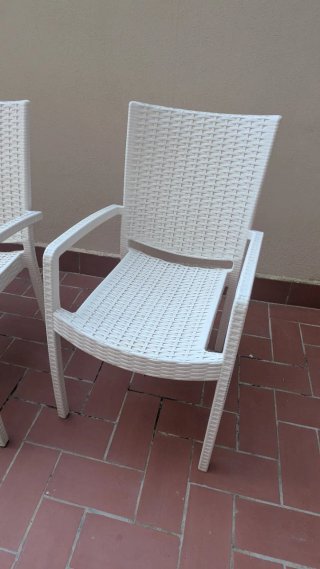 Mesa extensible y 4 Sillas Terraza Exterior