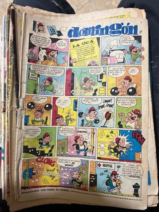Comics y libros antiguos.