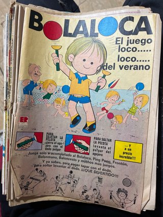 Comics y libros antiguos.
