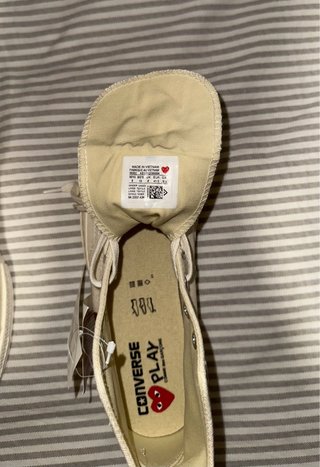 Converse x CDG Play Blancas Talla 41.5
