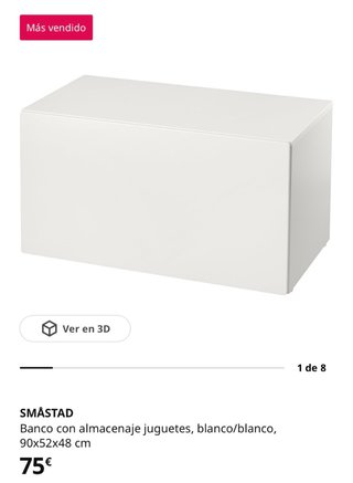 Banco de almacenaje beige y blanco. Tengo tres