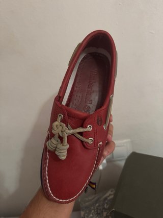 Zapatos náuticos Timberland rojos