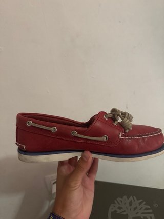 Zapatos náuticos Timberland rojos