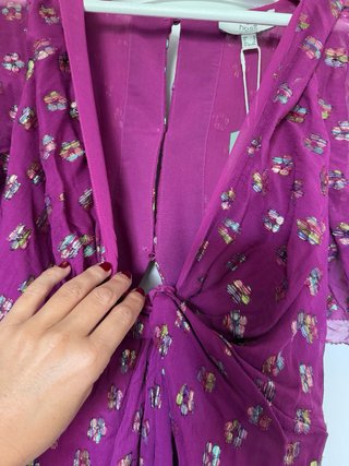 Vestido Hoss morado lentejuelas Talla S